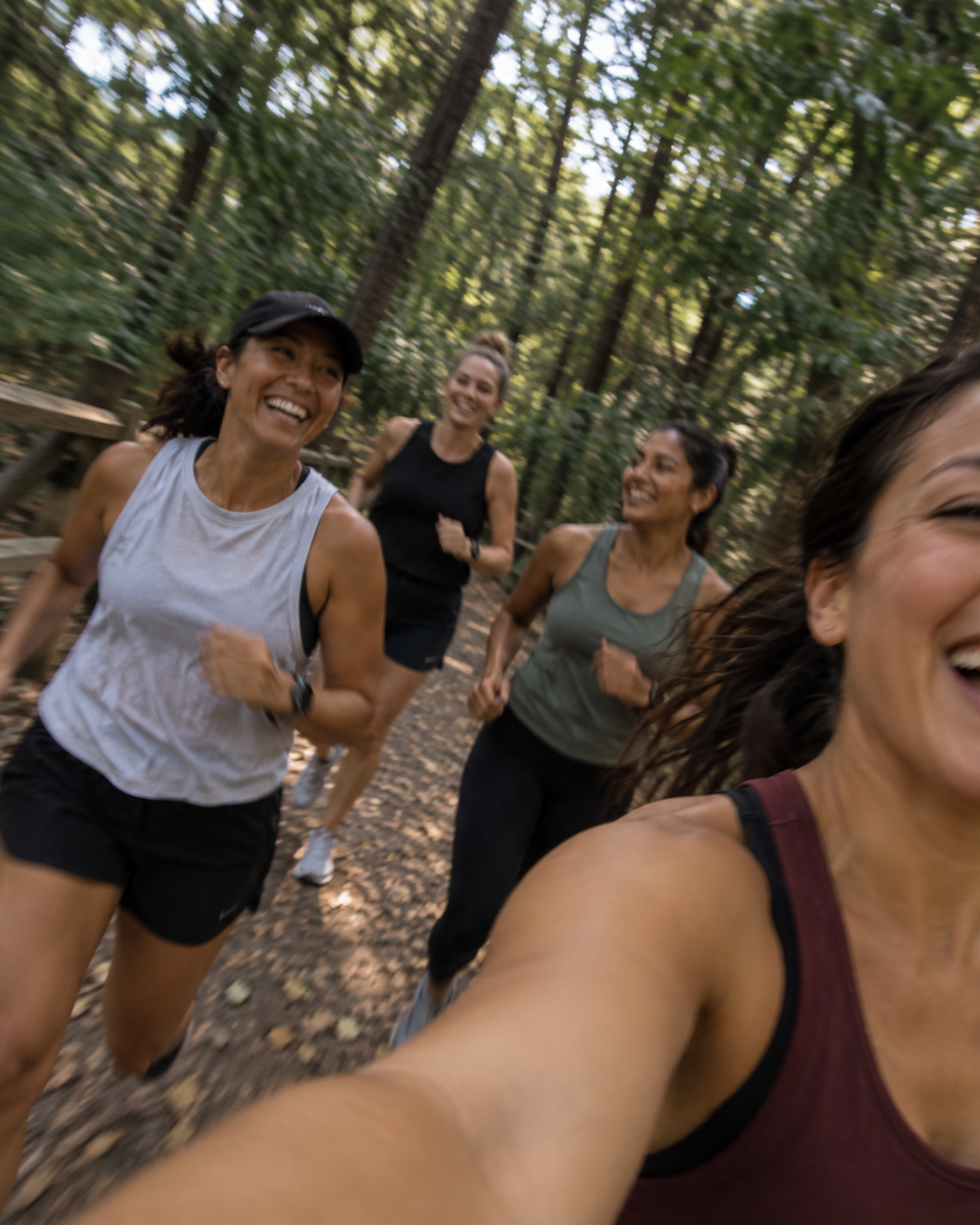 A BetterMiles community taking a moving group selfie 4